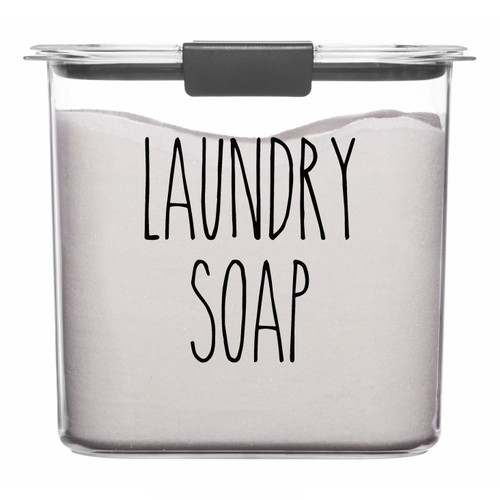 Laundry Soap - Rae Dunn Inspired Vinyl Sticker - Kitchen Storage Home Organization Farmhouse - Die Cut Decal