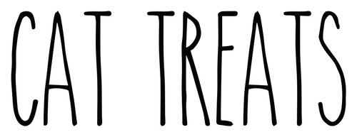 Cat Treats Vinyl Decal - Kitten Pet Snacks - Farmhouse Skinny Font - Die Cut Sticker