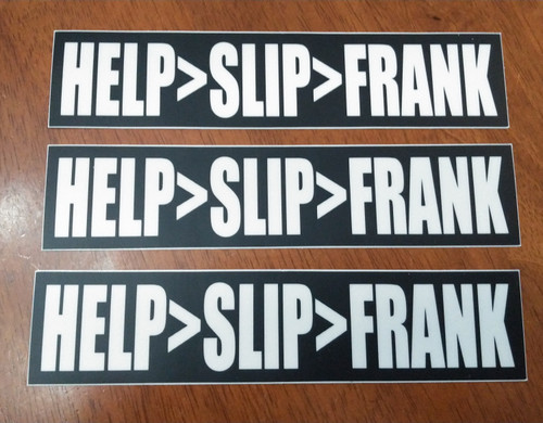 3-pack HELP>SLIP>FRANK 6.5" x 1.5" Die Cut Vinyl Bumper Stickers - The Grateful Dead Jerry Garcia