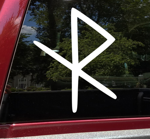 Safe Travels Bind Rune Vinyl Decal - Viking Norse Symbol Bindrune - Die Cut Sticker