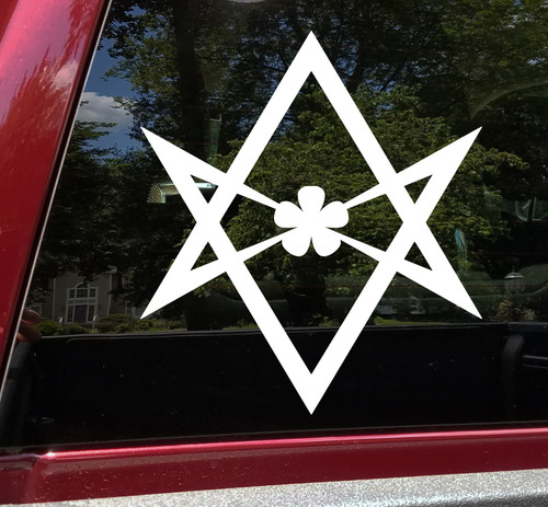Thelama Hexagram Vinyl Decal - Unicursal Occult Symbol - Die Cut Sticker
