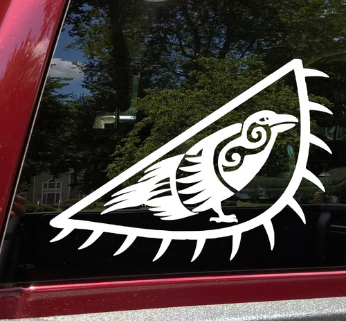 Viking Raven Banner Flag V2 Vinyl Decal - Norse Mythology Odin - Die Cut Sticker