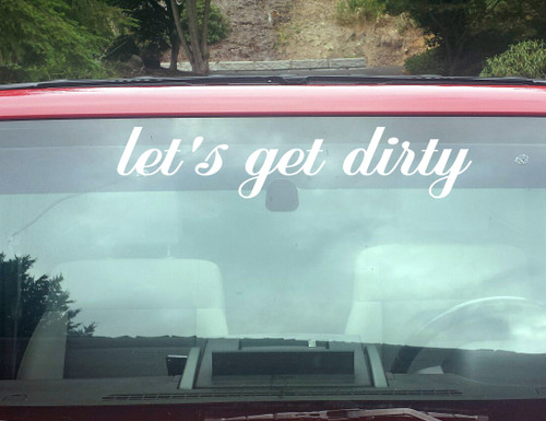 custom text windshield vinyl sticker decal personalized vehicle window lettering