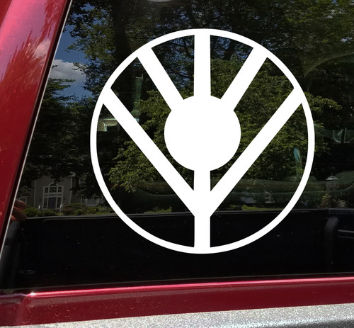 Shield Maiden Vinyl Decal - Viking Symbol Norse Mythology - Die Cut Sticker