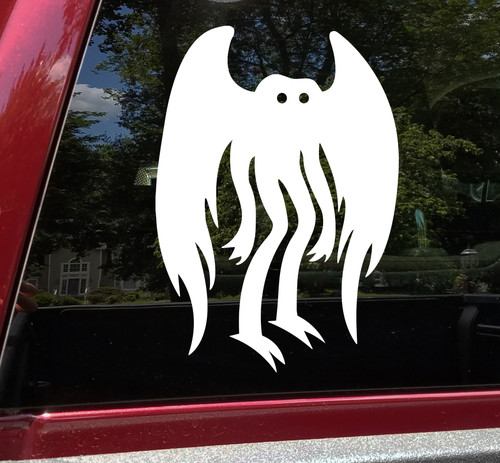 Mothman Vinyl Decal V1 - Cryptid Moth WV Folklore - Die Cut Sticker