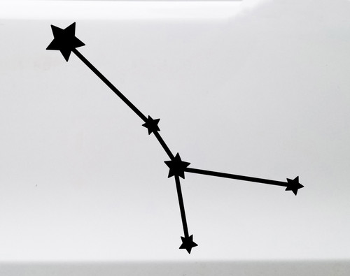 Cancer Constellation Vinyl Decal - Stars Zodiac The Crab - Die Cut Sticker
