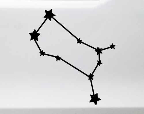 Gemini Constellation Vinyl Decal - Stars Astrology Zodiac Twins Castor Pollux - Die Cut Sticker