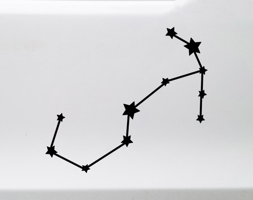 Scorpio Constellation Vinyl Decal - Stars Zodiac Scorpion - Die Cut Sticker
