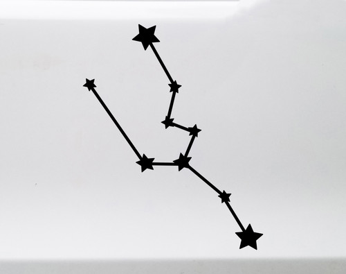 Taurus Constellation Vinyl Decal - Stars Zodiac The Bull - Die Cut Sticker
