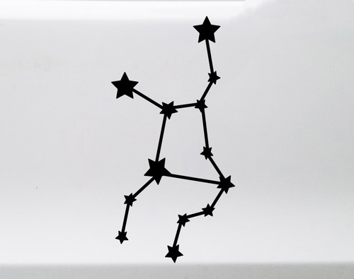 Virgo Constellation Vinyl Decal - Stars Zodiac Virgin - Die Cut Sticker

