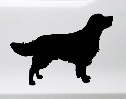 Golden Retriever dog breed silhouette vinyl decal sticker for car truck SUV camper and RV windows