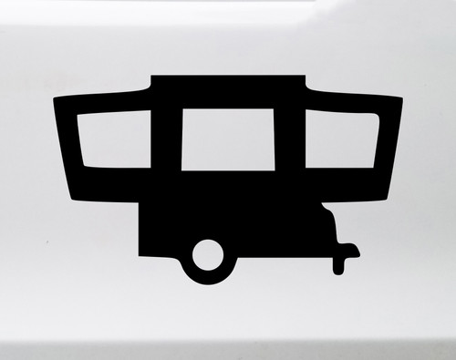 Pop Up Camper Vinyl Decal V1 - Pop-up Camping - Die Cut Sticker
