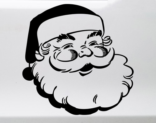 Santa Claus Vinyl Decal V1 - Christmas Holidays Jolly Saint Nick - Die Cut Sticker
