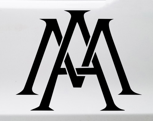 Auspice Maria Monogram Vinyl Decal V4 - Virgin Mary Ave - Die Cut Sticker