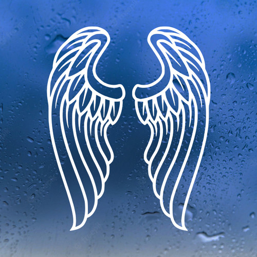 Angel Wings Vinyl Decal V6 | Custom Wing Stickers | Die Cut Sticker