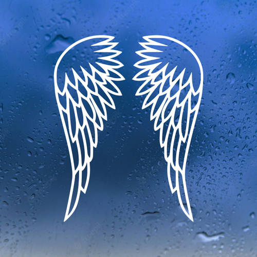 Angel Wings Vinyl Decal V12 | Custom Wing Stickers | Die Cut Sticker