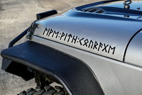 Live With Courage in Viking Runes Vinyl Decal | Norse Futhark | Die Cut Sticker
