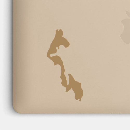 Whidbey Island Vinyl Decal – Washington Map Outline Die Cut Sticker