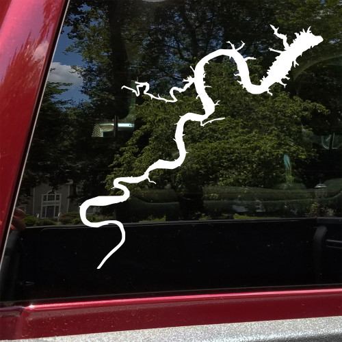 Claytor Lake vinyl decal – Virginia lake life camping hiking fishing kayak nature design