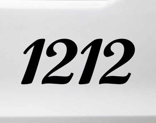 angel number 1212 vinyl sticker decal spiritual numerology repeating digits