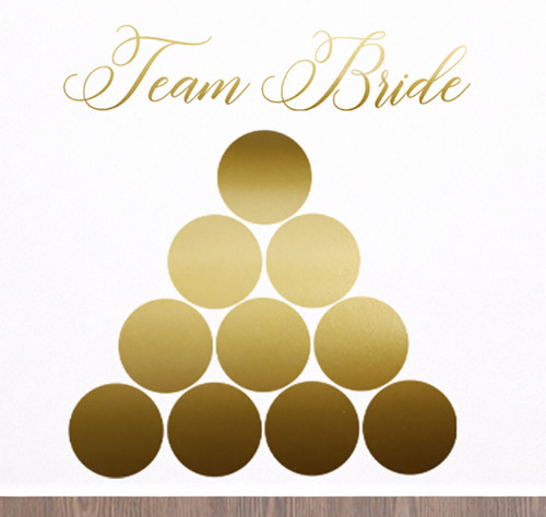 beer pong table vinyl sticker decal set team bride groom circles wedding party
