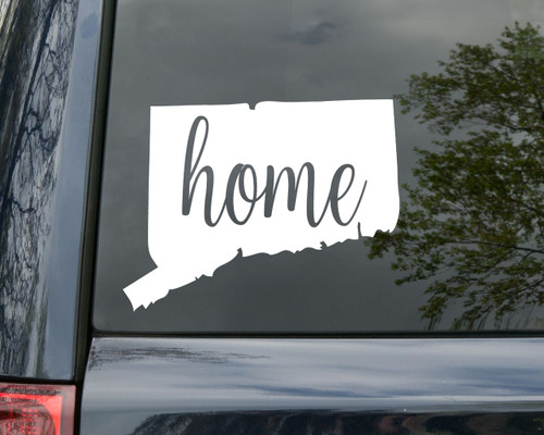 Connecticut State Vinyl Decal Sticker 6" x 4.5" Home - CT