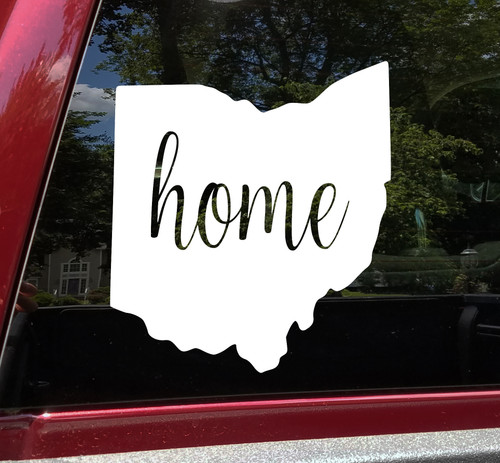 Ohio Vinyl Decal - Home State Native Ohioan Buckeye - Die Cut Sticker