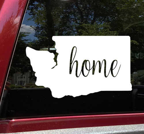 Washington Vinyl Decal - Home State Native Washingtonian PNW - Die Cut Sticker