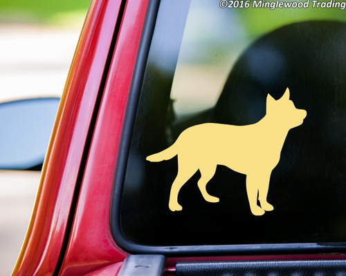 CATTLE DOG Vinyl Sticker - Australian Red Blue Heeler ACD Puppy - Die Cut Decal