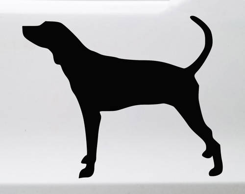 Coonhound Vinyl Decal - Treeing Walker Hound Dog Puppy - Die Cut Sticker