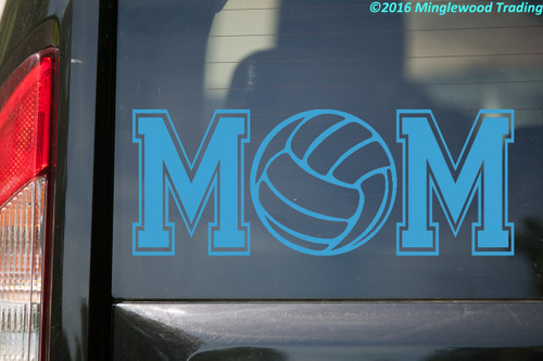 Volleyball Mom custom vinyl decal sticker 11" x 4.25" Ball  Sports