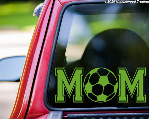 Soccer Mom custom vinyl decal sticker 11" x 4.25" Ball Futbol Sports
