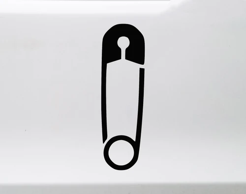 Safety pin vinyl decal symbol of support allyship solidarity and safe harbor