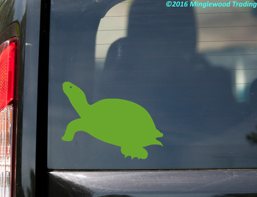 TURTLE Vinyl Sticker - Tortoise Shell Box Slider  - Die Cut Decal