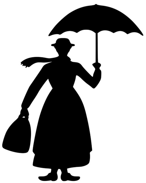 mary poppins silhouette