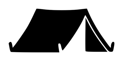 TENT Vinyl Decal Sticker - Camping Outdoors Campground Hiking Camper ...