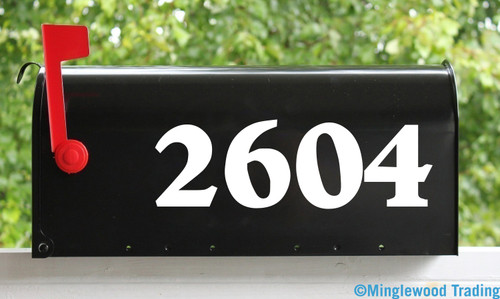 Mailbox Number - custom mailbox decal vinyl numbers set of 2 or 1 Mailbox / Why