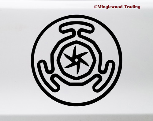 Hecate's Wheel Vinyl Sticker V2 - Strophalos of Hekate Wiccan