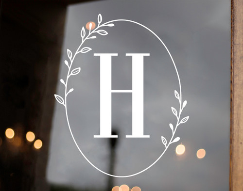 Single Monogram Initial with Name Decal ~ Choose Decal Colors 2" tall GREAT GIFT Single Monogram Initial with Name Decal ~ Choose Decal Colors 2" tall GREAT GIFT