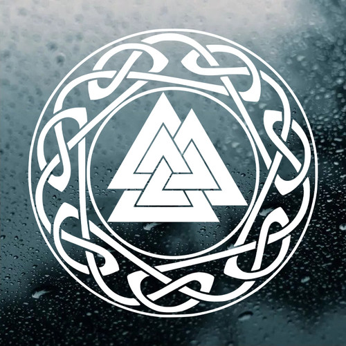 Norse Viking Knot Vinyl Decal Sticker – Black, Gloss, For Car Laptop Wall