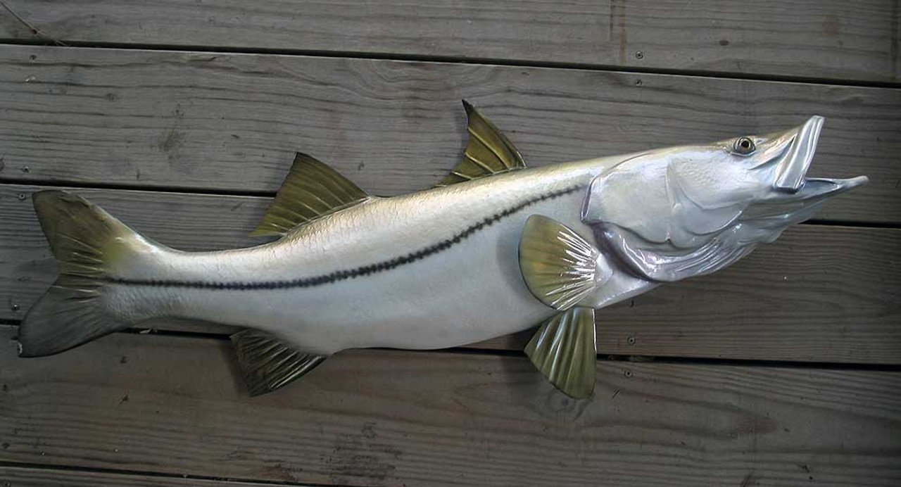 Snook 43 inch half mount fibergass fish replica