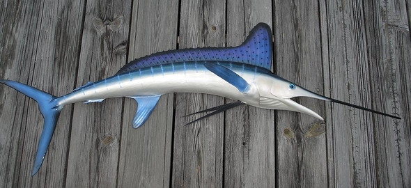 White marlin fiberglass fish replica