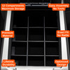 Vehicle OCD Organizers by BaseLayer Ford F-150 with Floor-Shift - Center Console Organizer 2009-2014 design features infographic