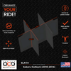 Vehicle OCD Organizers by BaseLayer Subaru Outback - Center Console Organizer 2010-2014 Dimensions Infographic