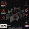 Vehicle OCD Organizers by BaseLayer Ford Expedition / F-250 / F-350 Super Duty Infographic