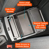 Installed Vehicle OCD Organizers by BaseLayer Ford Ranger 2019-2023 Center Console Tray design features
