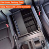 Installed Vehicle OCD Organizers by BaseLayer for Ford F-150 Center Console Organizer 2021-2026 fits under factory tray