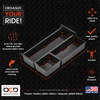 Vehicle OCD Organizers by BaseLayer Toyota Sequoia and Tundra - Center Console Tray Dimensions Infographic