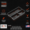 Dimensions Infographic for Vehicle OCD Organizers by BaseLayer RAM 1500 Classic/1500/2500/3500 - Center Console Tray