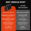 Vehicle OCD Organizers by BaseLayer Toyota Camry - Center Console Organizer 2018-2019 Comparison Infographic
